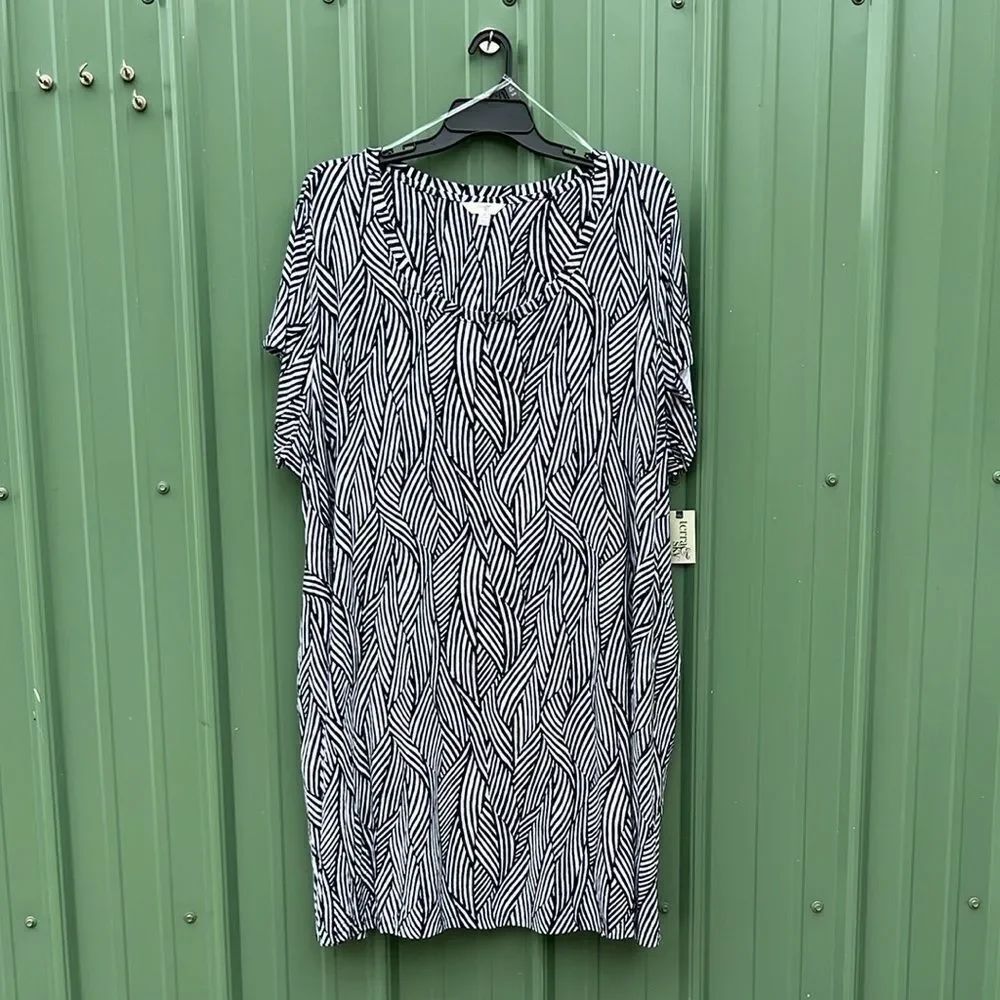 Women's Soft Stretch Swing Knit Dress, Size 4X
